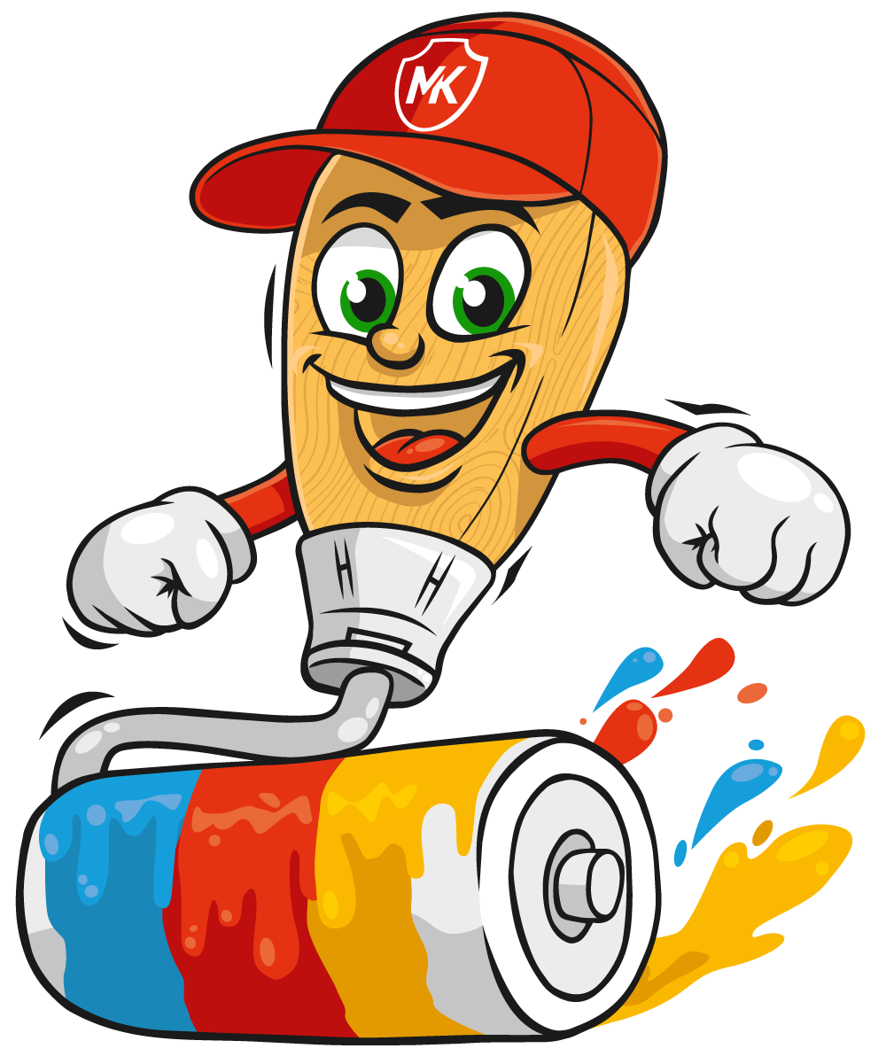 Bild Maskottchen Maler Kraft